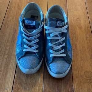 Golden goose authentic blue sparkle